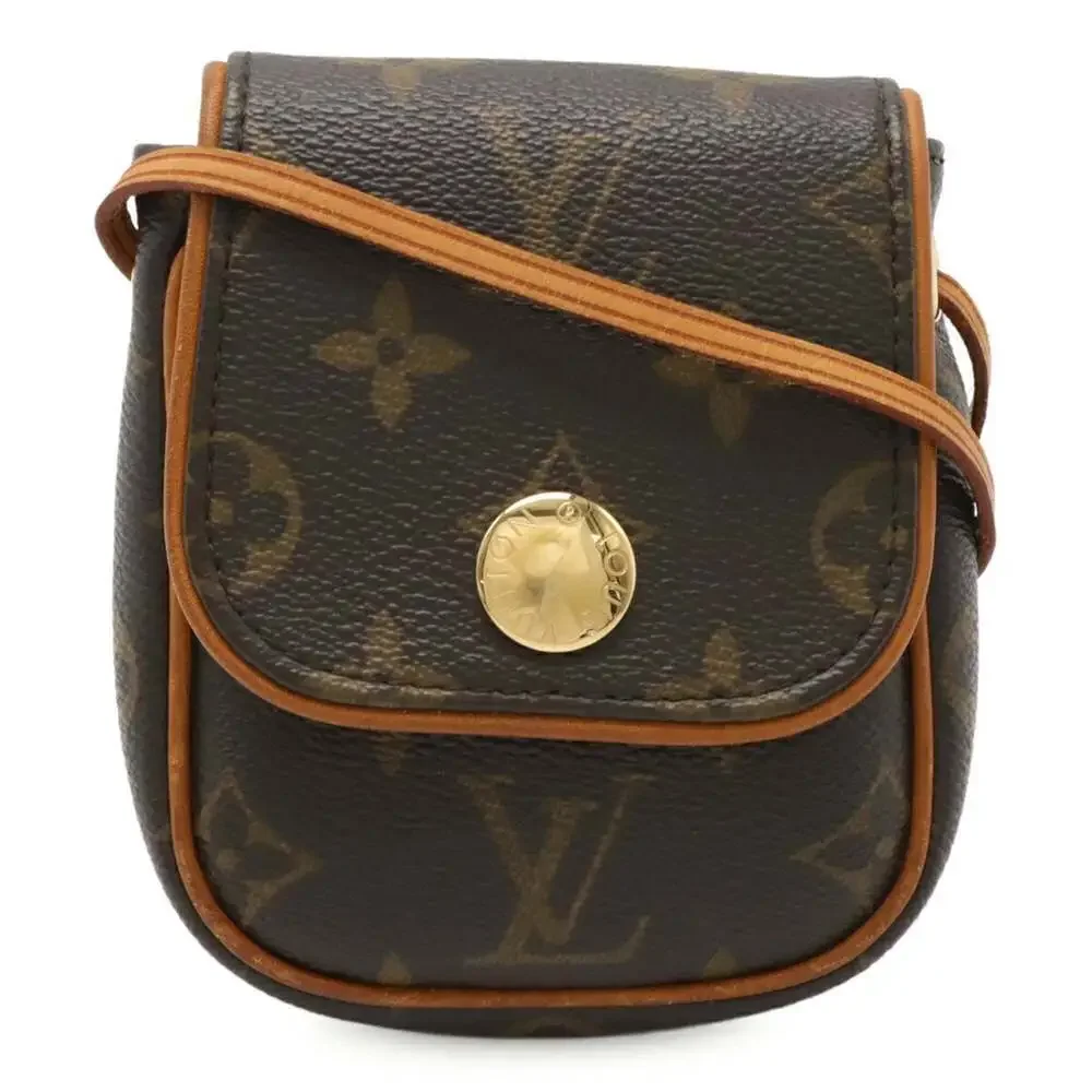 LOUIS VUITTON Authentic Brown Monogram Pochette Shoulder Bag